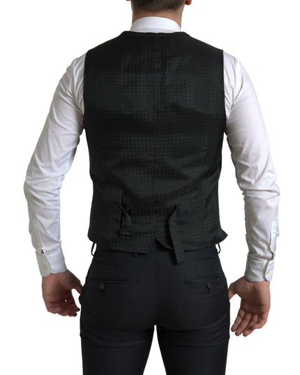 Dolce & Gabbana Black 3 Piece Single Breasted MARTINI Suit