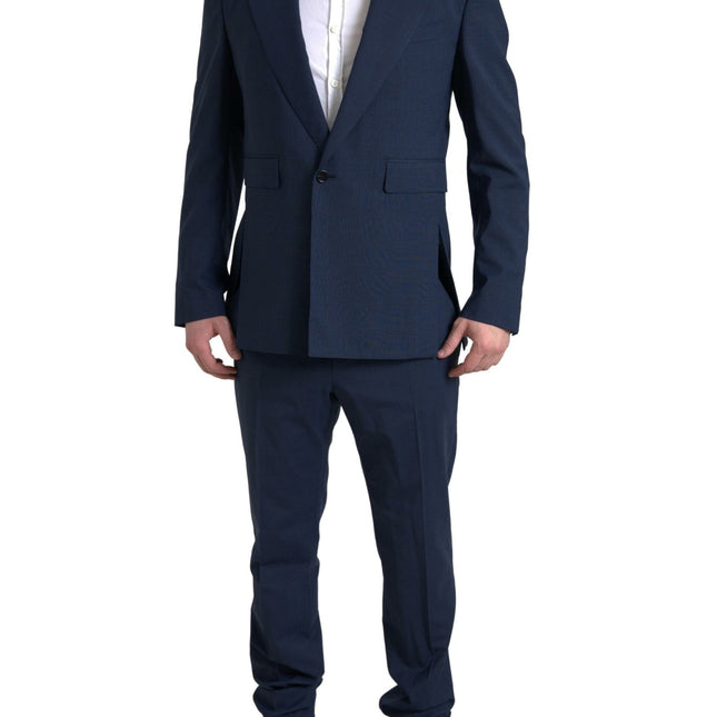 Dolce & Gabbana Blue 2 Piece Single Breasted SICILIA Suit