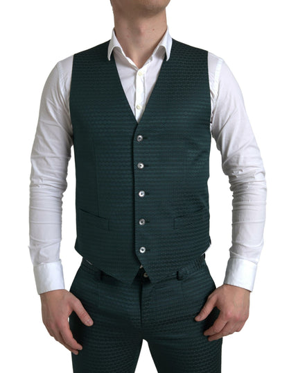 Dolce & Gabbana Green 3 Piece Single Breasted MARTINI Suit