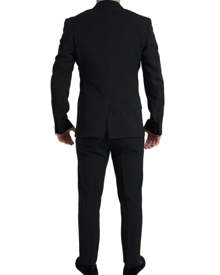 Dolce & Gabbana Black 2 Piece Double Breasted SICILIA Suit