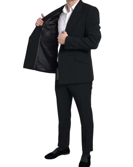 Dolce & Gabbana Black 2 Piece Double Breasted SICILIA Suit