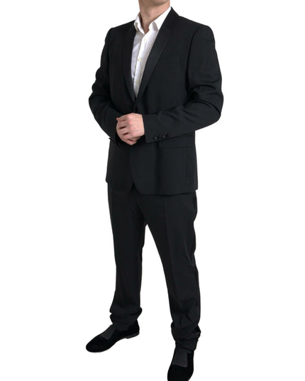 Dolce & Gabbana Black 2 Piece Single Breasted MARTINI Suit