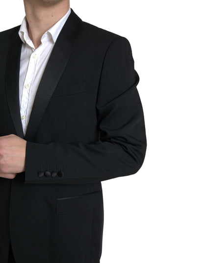 Dolce & Gabbana Black 2 Piece Single Breasted MARTINI Suit