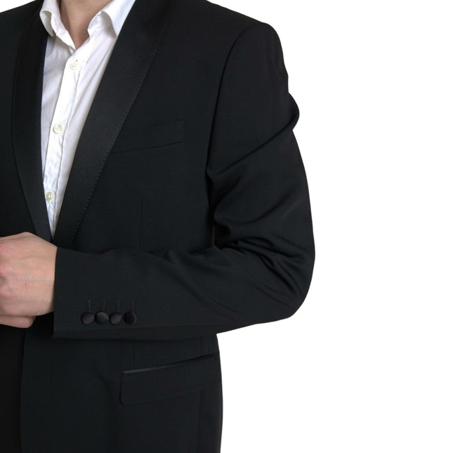 Dolce & Gabbana Black 2 Piece Single Breasted MARTINI Suit