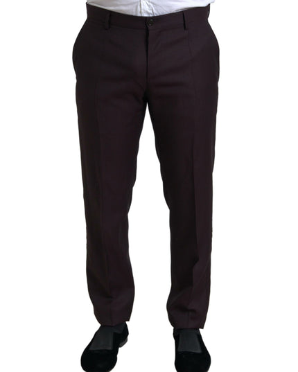 Dolce & Gabbana Maroon 2 Piece Single Breasted MARTINI Suit