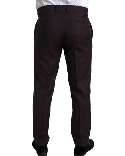 Dolce & Gabbana Maroon 2 Piece Single Breasted MARTINI Suit