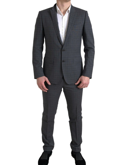 Dolce & Gabbana Gray 2 Piece Single Breasted MARTINI Suit
