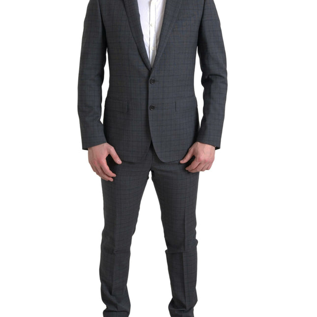 Dolce & Gabbana Gray 2 Piece Single Breasted MARTINI Suit