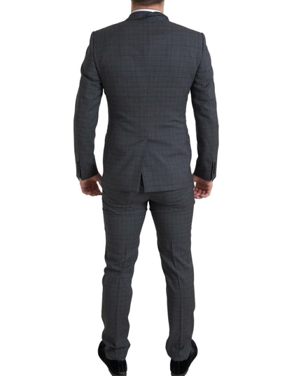 Dolce & Gabbana Gray 2 Piece Single Breasted MARTINI Suit