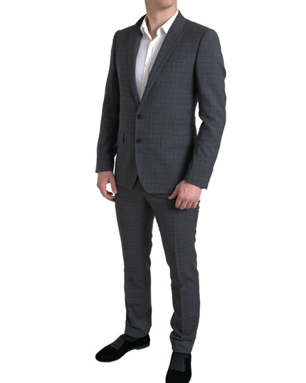 Dolce & Gabbana Gray 2 Piece Single Breasted MARTINI Suit