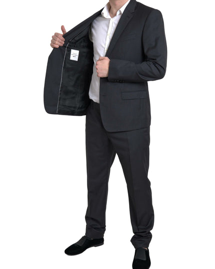 Dolce & Gabbana Black 2 Piece Single Breasted MARTINI Suit