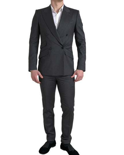 Dolce & Gabbana Gray 2 Piece Double Breasted SICILIA Suit