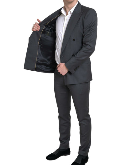 Dolce & Gabbana Gray 2 Piece Double Breasted SICILIA Suit