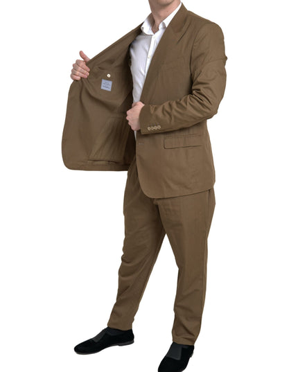 Dolce & Gabbana Brown 2 Piece Single Breasted TAORMINA Suit