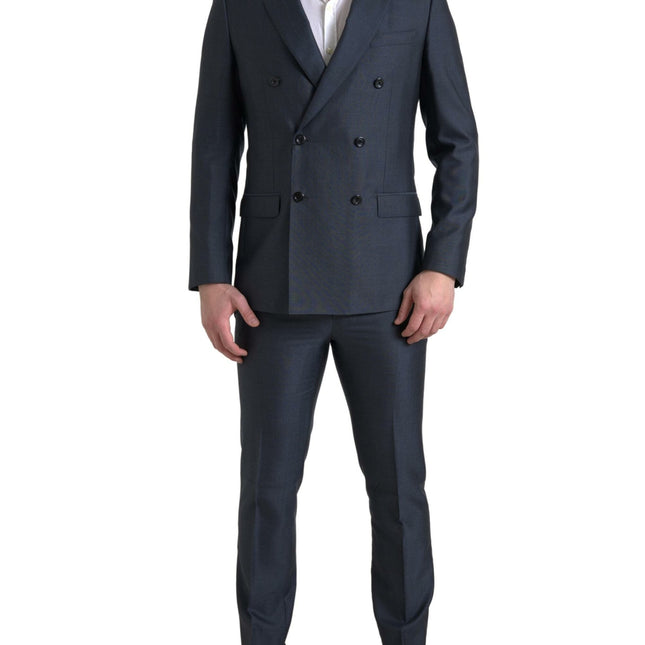Dolce & Gabbana Blue 2 Piece Double Breasted MARTINI Suit