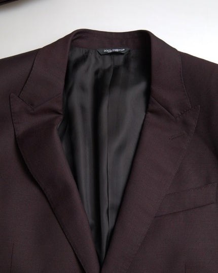 Dolce & Gabbana Maroon 2 Piece Single Breasted MARTINI Suit