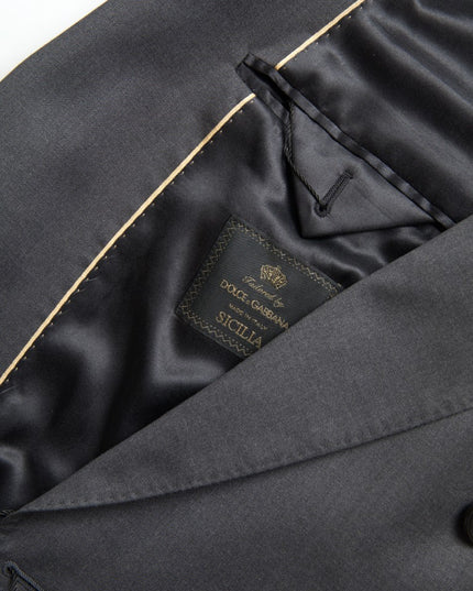 Dolce & Gabbana Gray 2 Piece Double Breasted SICILIA Suit