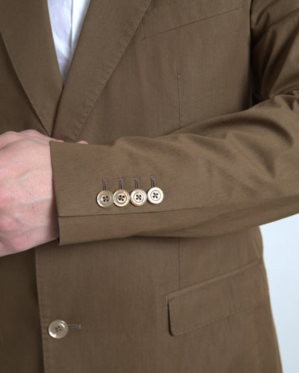 Dolce & Gabbana Brown 2 Piece Single Breasted TAORMINA Suit