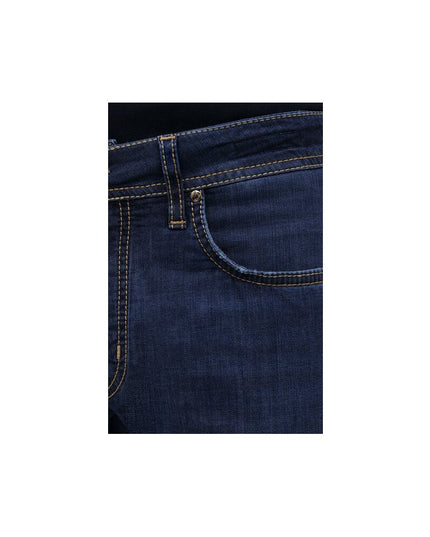 Jacob Cohen Blue Cotton Jeans & Pants