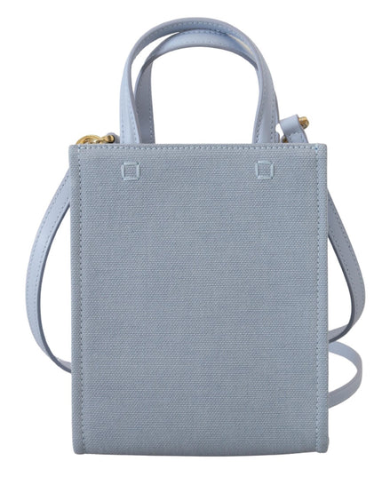 Givenchy Blue Coated Canvas Vertical Cloud Mini Shoulder Bag