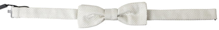 Dolce & Gabbana Ivory Silk Adjustable Neck Papillon Men Bow Tie