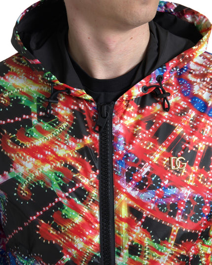 Dolce & Gabbana Multicolor Hooded Sweatshirt Sweater