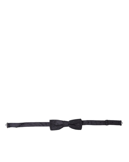 Dolce & Gabbana Blue Polka Dot Silk Adjustable Neck Men Papillon Bow Tie