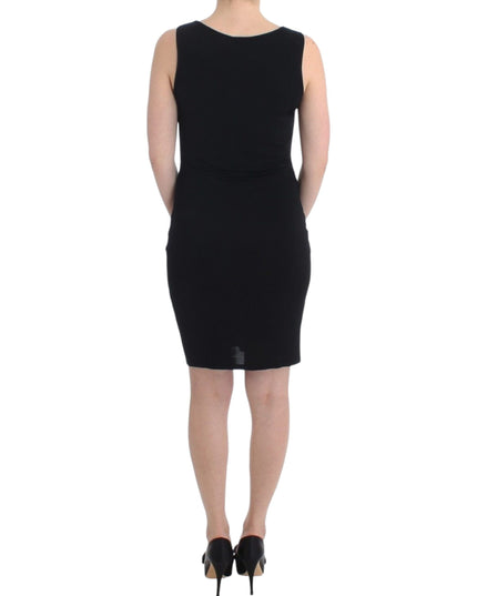 Roccobarocco Black pencil sheath dress