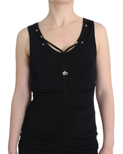 Roccobarocco Black pencil sheath dress