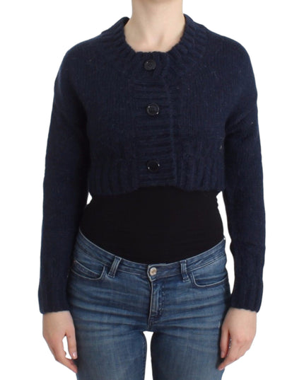John Galliano Blue cropped cardigan