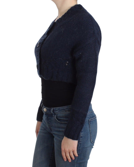 John Galliano Blue cropped cardigan