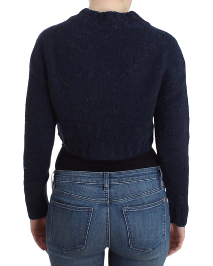 John Galliano Blue cropped cardigan