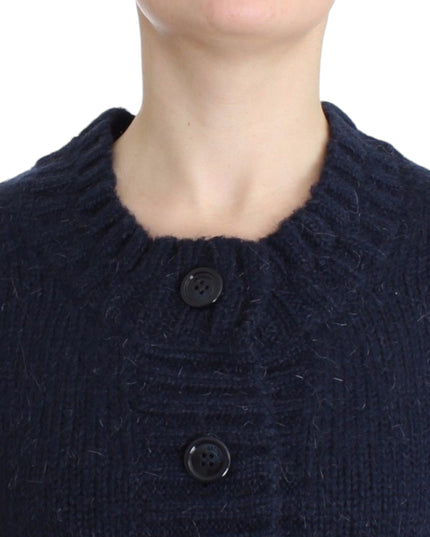 John Galliano Blue cropped cardigan