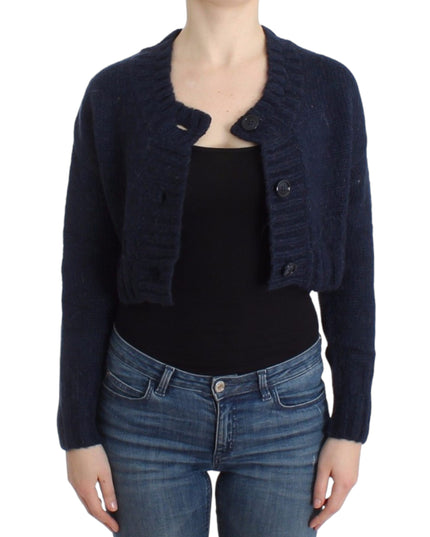John Galliano Blue cropped cardigan
