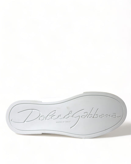 Dolce & Gabbana White Love Patch Portofino Classic Sneakers Shoes