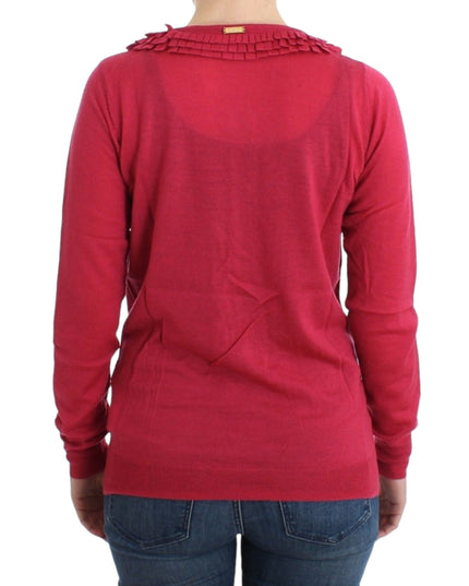 John Galliano Pink wool cardigan