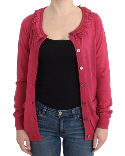 John Galliano Pink wool cardigan