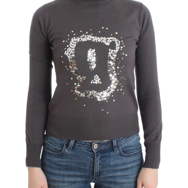 John Galliano Brown turtleneck cotton sweater