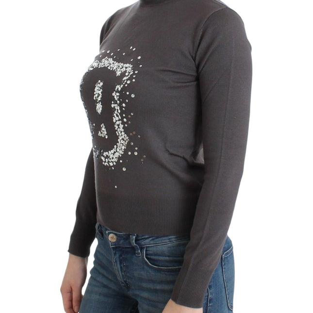 John Galliano Brown turtleneck cotton sweater