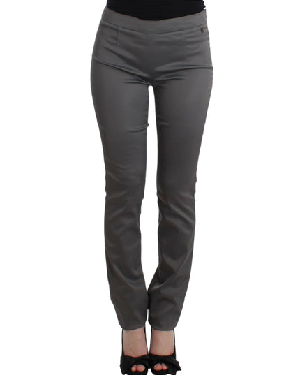 John Galliano Gray slim fit pants