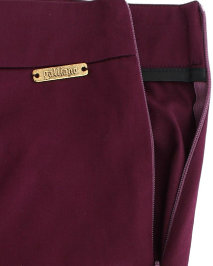 John Galliano Purple slim fit pants