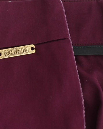 John Galliano Purple slim fit pants