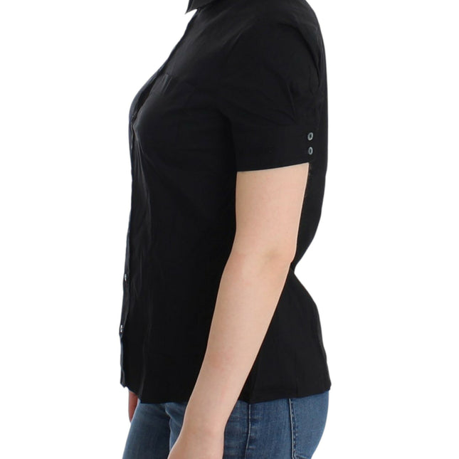 John Galliano Black cotton shirt top