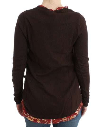 Cavalli Brown crewneck sweater