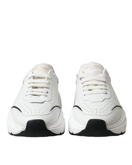 Dolce & Gabbana White Black Low Top Daymaster Sneakers Shoes