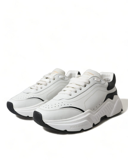 Dolce & Gabbana White Black Low Top Daymaster Sneakers Shoes
