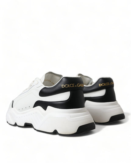 Dolce & Gabbana White Black Low Top Daymaster Sneakers Shoes