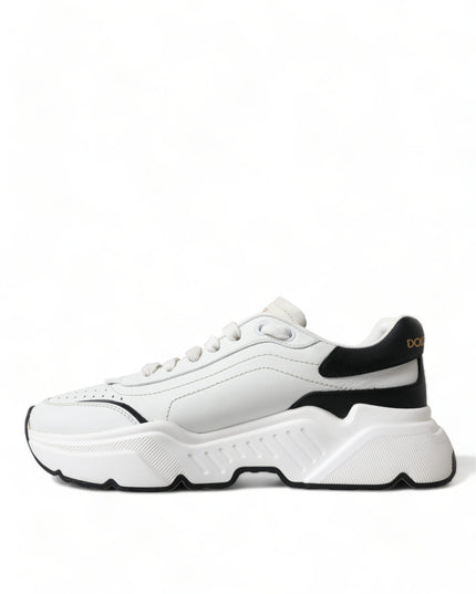 Dolce & Gabbana White Black Low Top Daymaster Sneakers Shoes
