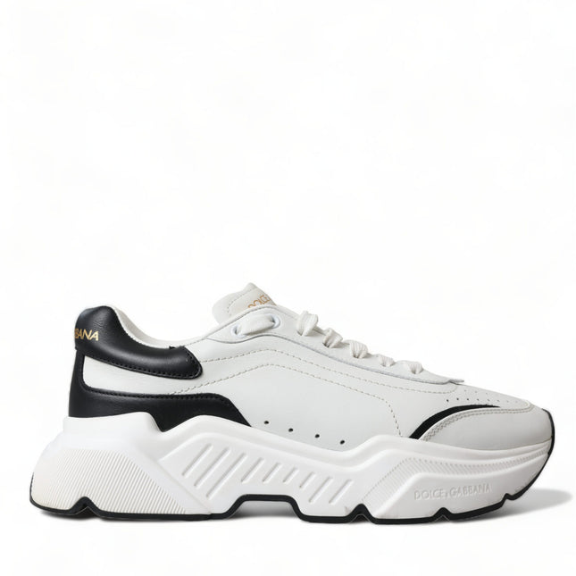 Dolce & Gabbana White Black Low Top Daymaster Sneakers Shoes