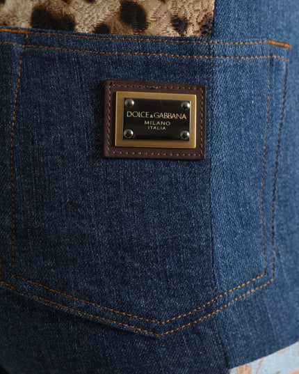 Dolce & Gabbana Multicolor Patchwork GRACE Skinny Denim Jeans